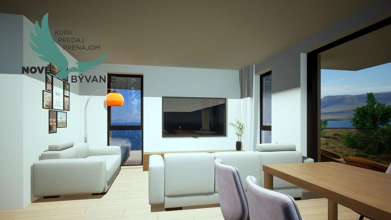 Luxusná novostavba v Chorvátsku na výbornom mieste s výhľadom na more na ostrove Pag- Povljana