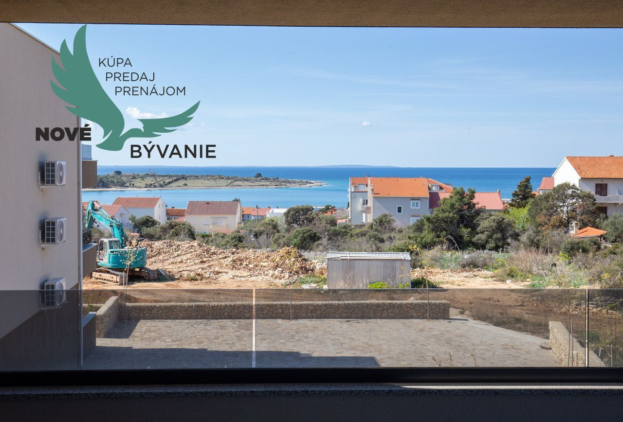 Na predaj novostavba apartmánu s výhľadom na more v Chorvátsku - Pag - Novalja