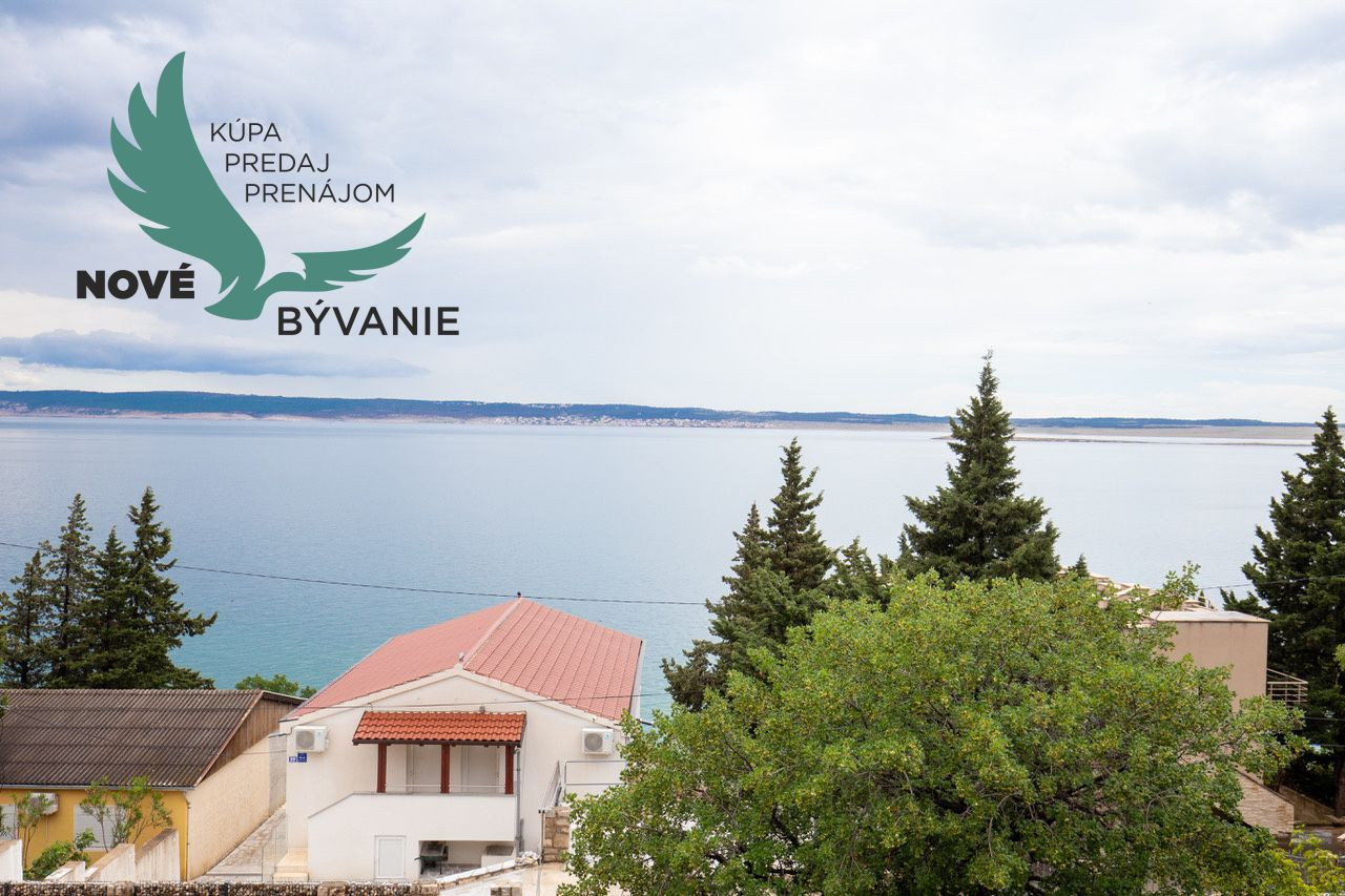 Apartmán s výhľadom na more len 50m od mora v Chorvátsku