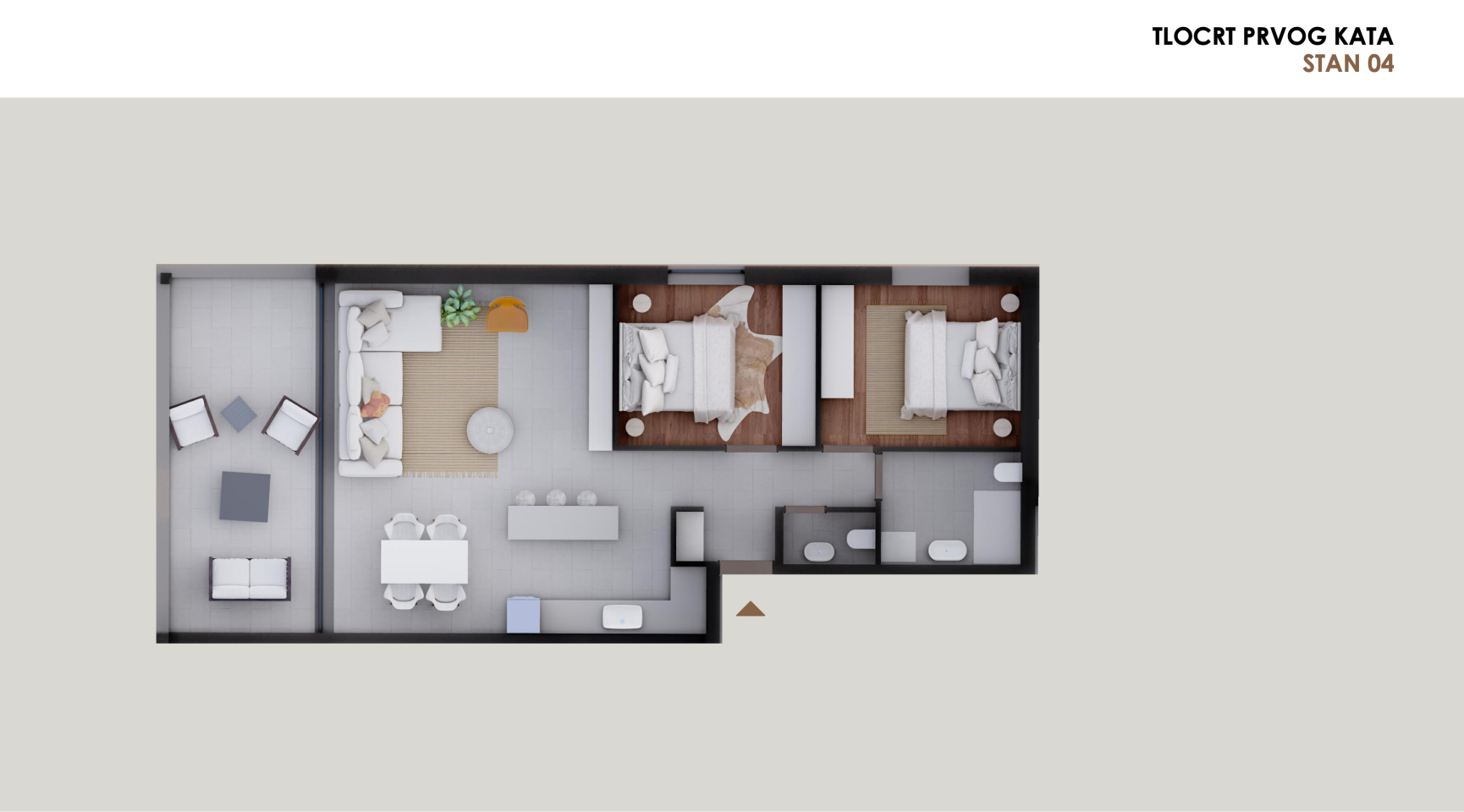 Chorvátsko- Novostavba apartmán 50m od mora s výhľadom na more- Privlaka