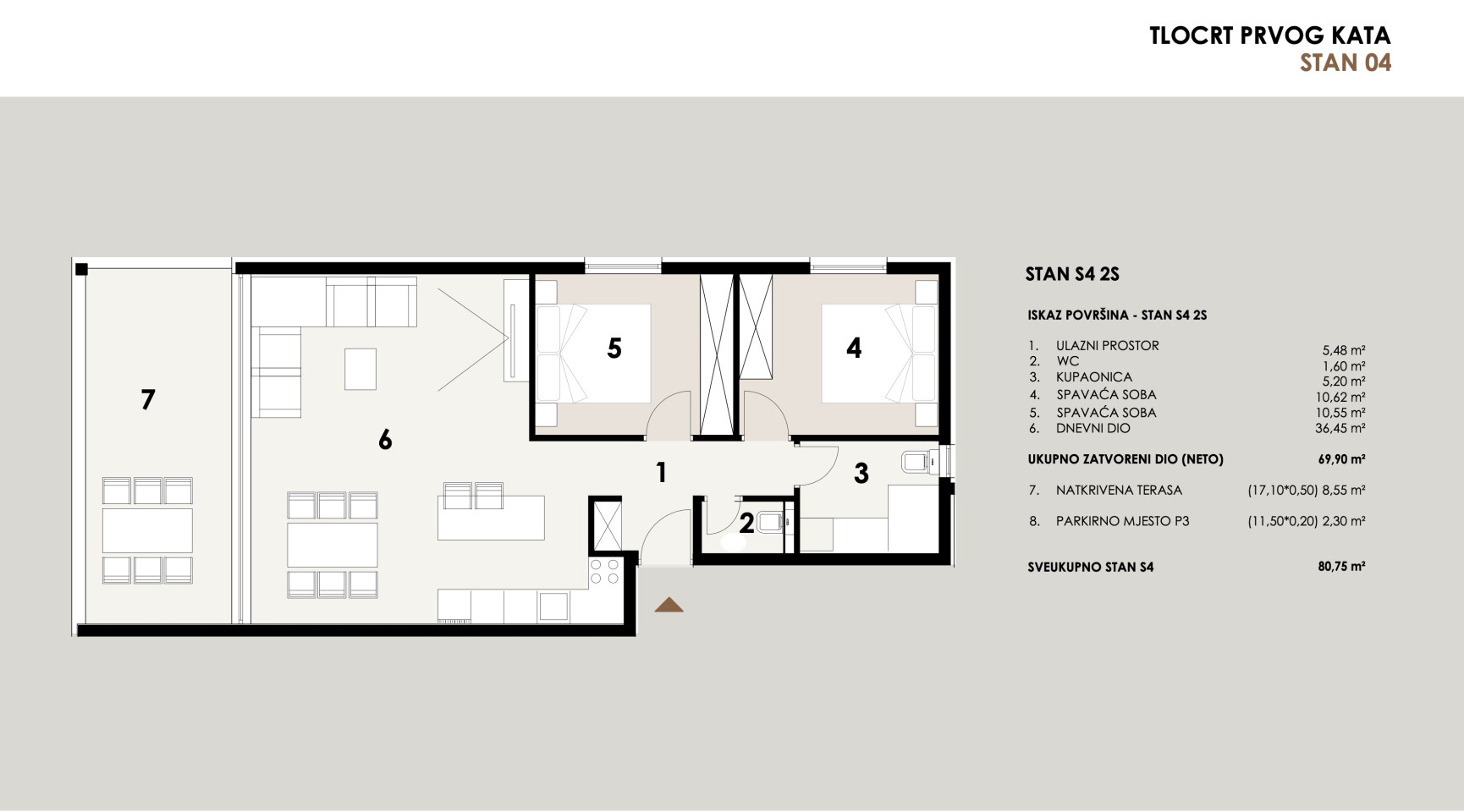 Chorvátsko- Novostavba apartmán 50m od mora s výhľadom na more- Privlaka