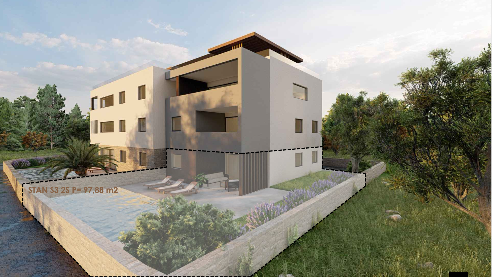 Chorvátako- Apartmán s bazénom a záhradou, 50m od mora- Privlaka