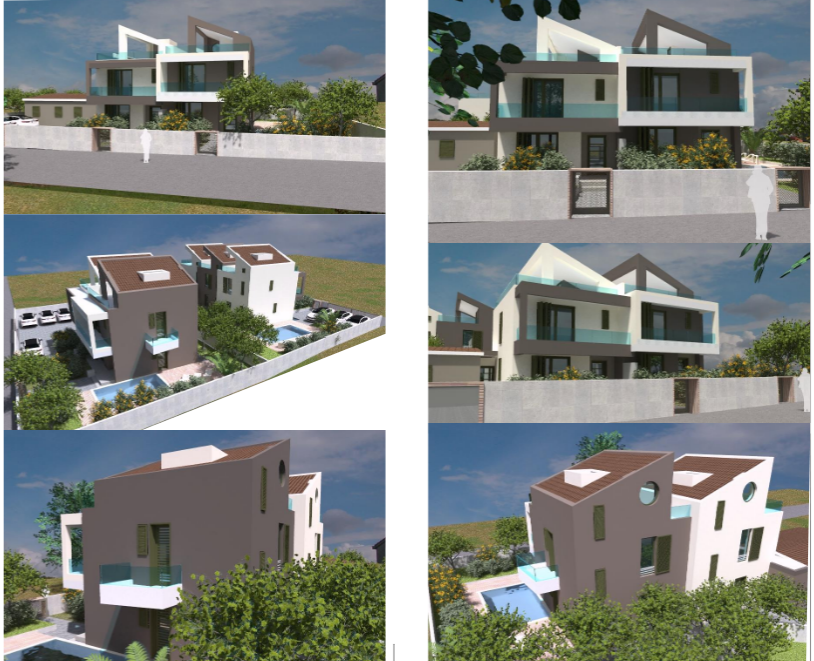 Chorvátsko - Novostavba domov len 100m od pláže Jadro