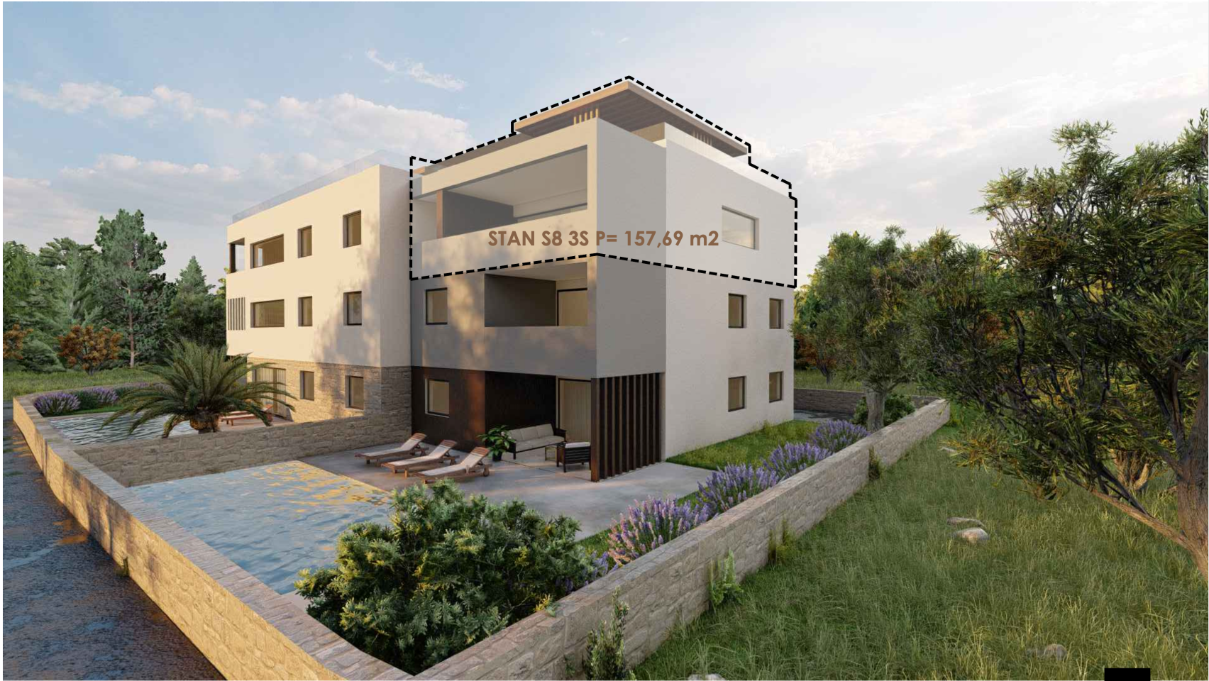 Chorvátsko-Apartmán s výhľadom na more, 50m od mora, 3x spálňa, Privlaka