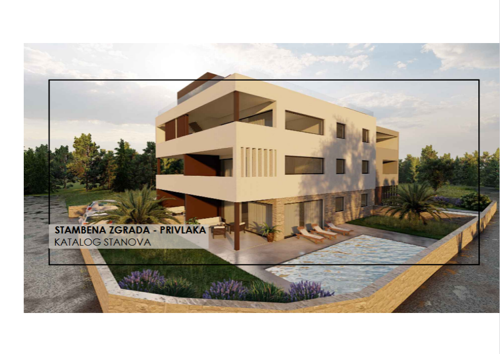 Chorvátsko -Novostavba- Apartmán so záhradou len 50 od mora - Privlaka