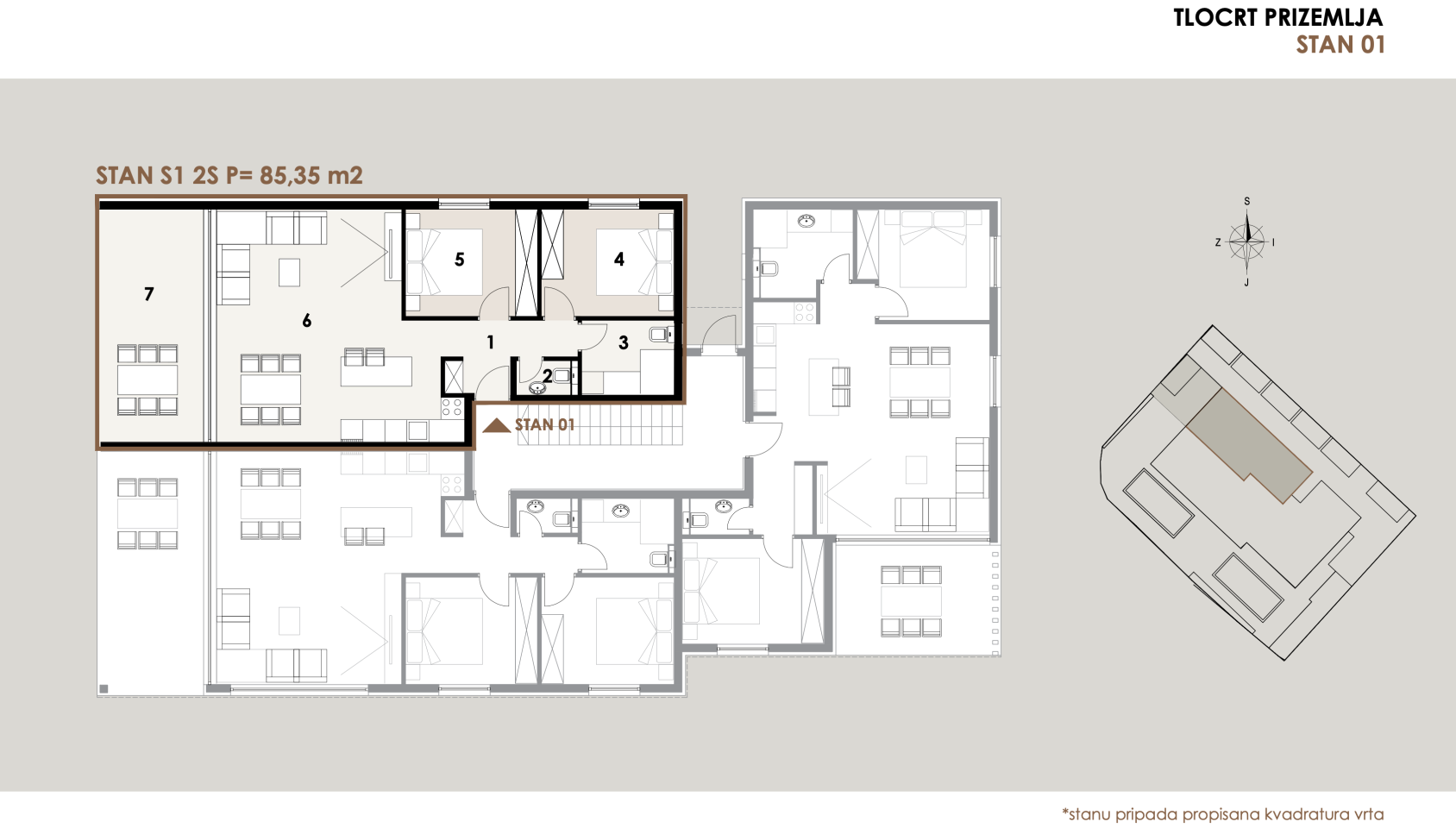 Chorvátsko -Novostavba- Apartmán so záhradou len 50 od mora - Privlaka