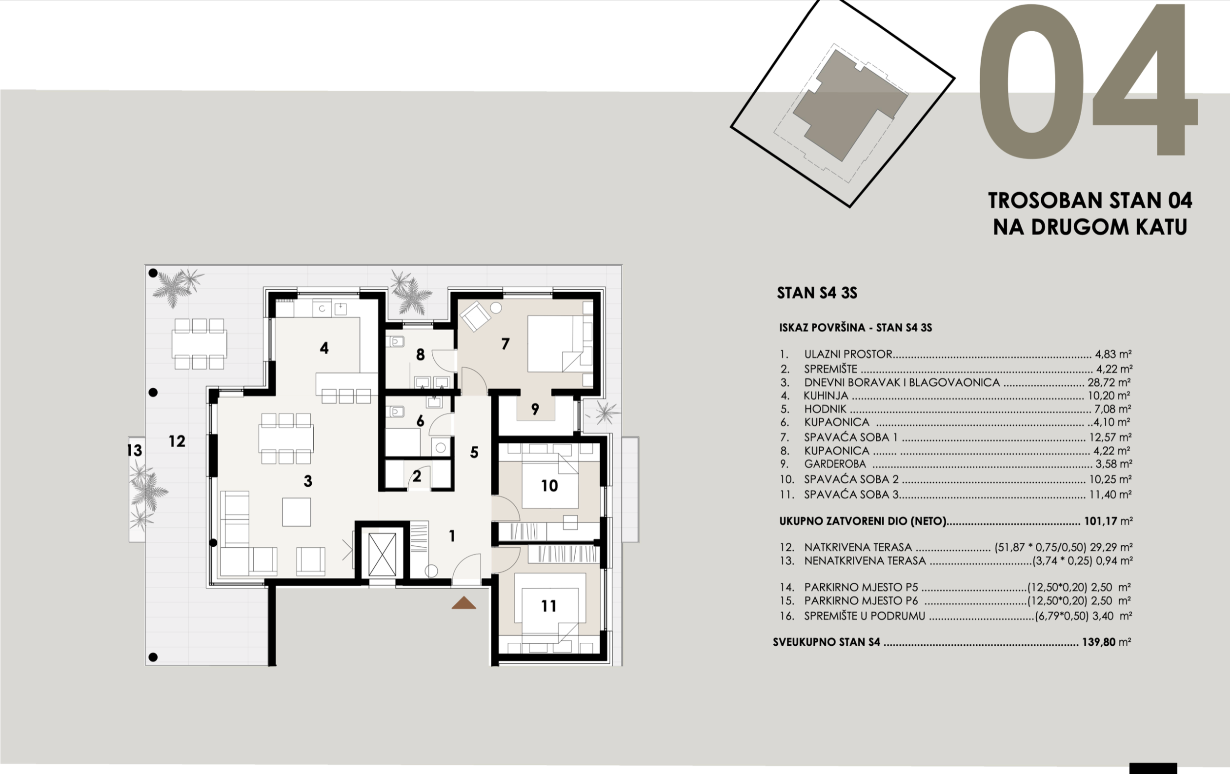 Chorvátsko - Štvorizbový apartmán s výťahom len 100m od mora - Vir - Juh