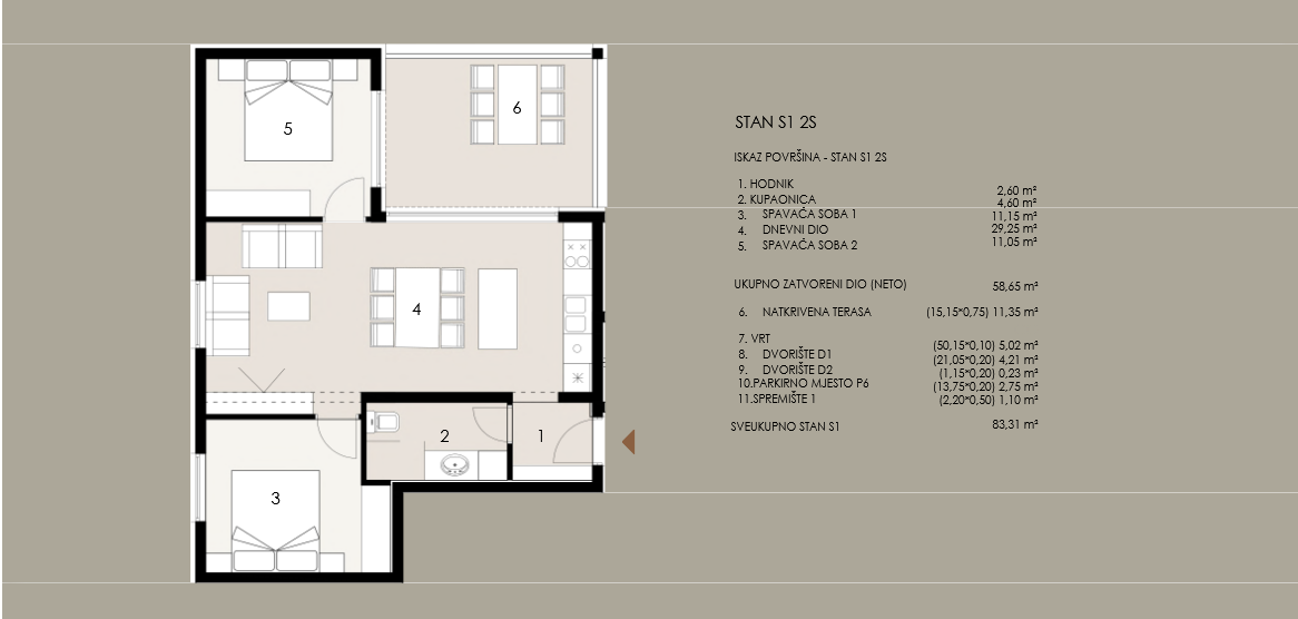 Chorvátsko - Novostavba apartmánov len 50m od mora a pieskovej pláže v Privlake