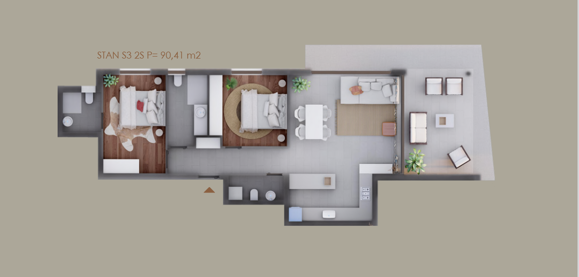 Chorvátsko - Novostavba apartmánu 3x spálňa len 50m od mora a pieskovej pláže v Privlake