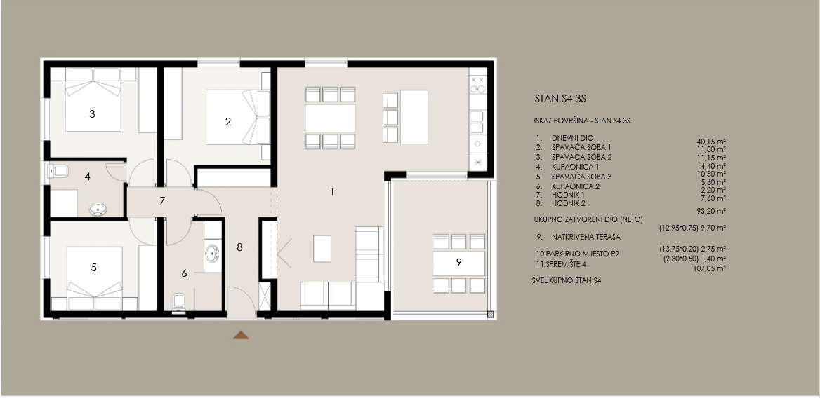 Chorvátsko - Novostavba apartmánu 3x spálňa len 50m od mora a pieskovej pláže v Privlake