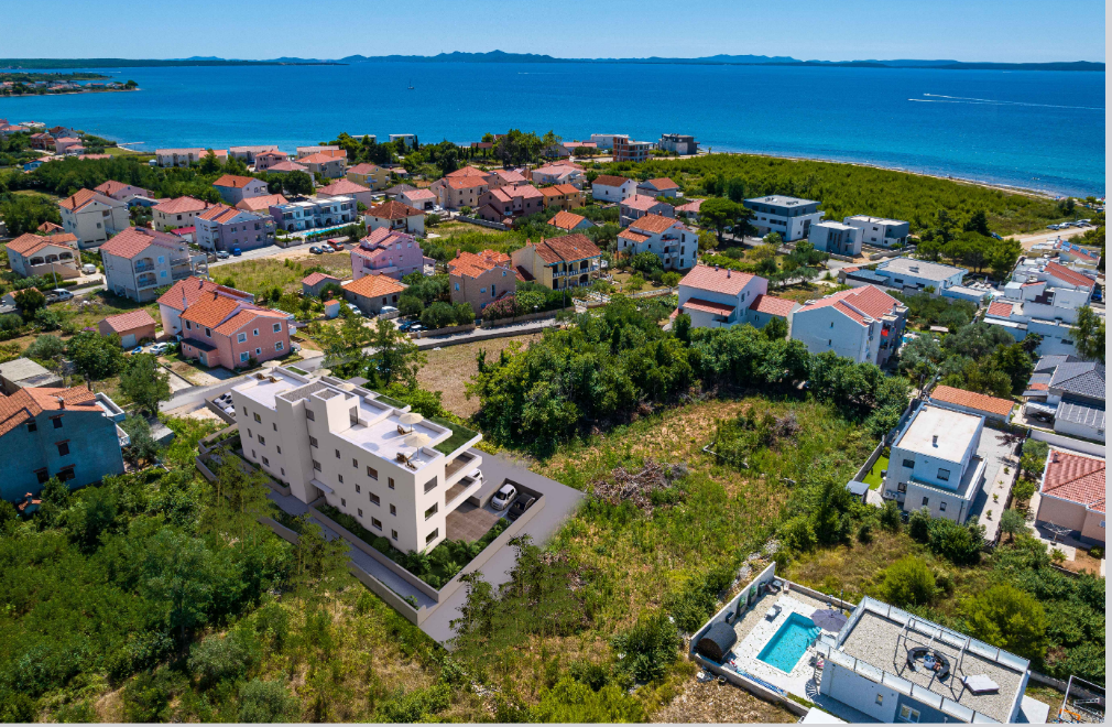 Exkluzívna novostavba len 150m od mora, Chorvátsko- Privlaka