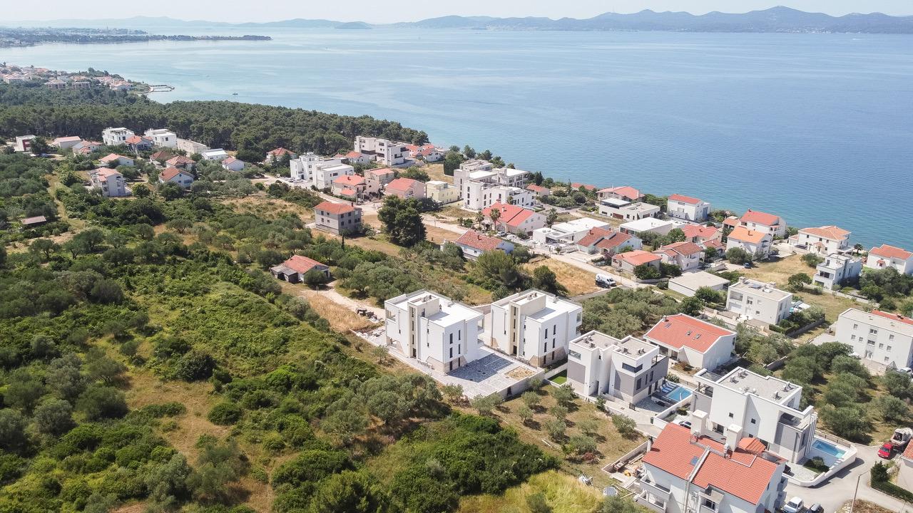 Novostavba apartmán s výhľadom na more, 150m od mora v Chorvátsku - Zadar- Kožino