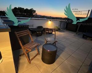 Chorvátsko - Apartmán so strešnou terasou