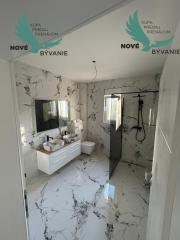 Novostavba apartmánu so strešnou terasou s nerušeným výhľadom na more len 150m od mora v Chorvátsku - Privlaka