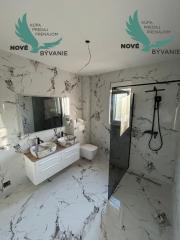 Novostavba apartmánu so strešnou terasou s nerušeným výhľadom na more len 150m od mora v Chorvátsku - Privlaka