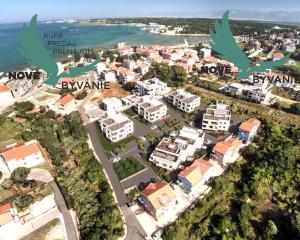 Novostavba apartmánu len 150m od mora s výhľadom na more vo vyhľadávanej lokalite v Chorvátsku v Zatone