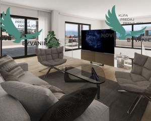 Novostavba apartmánu len 150m od mora s výhľadom na more vo vyhľadávanej lokalite v Chorvátsku v Zatone