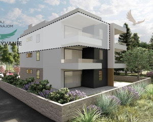 Novostavba strešného apartmánu vo výbornej lokalite 70 metrov od mora Sukošan-Chorvátsko