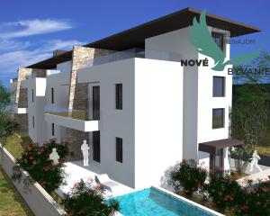 Novostavba dom s bazénom a výhľadom na more  Chorvátsko -  Vrsi