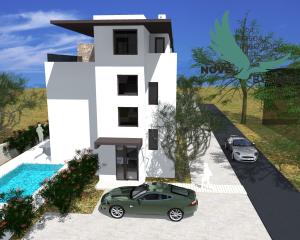 Novostavba dom s bazénom a výhľadom na more  Chorvátsko -  Vrsi