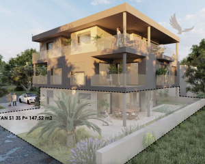 Chorvátsko - Štvorizbový apartmán s výťahom len 100m od mora - Vir - Juh