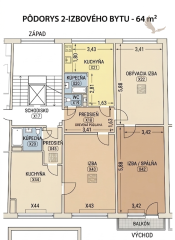 DOMOV, KDE DÝCHA DREVO: PRIESTRANNÝ 2-IZBOVÝ BYT (64 m²) – UL. RÁZUSOVA