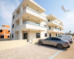 Novostavba apartmánu len 150m od mora, 77 m2, výhľad na more ,Chorvátsko- Privlaka