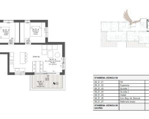 Novostavba apartmánu len 150m od mora, 77 m2, výhľad na more ,Chorvátsko- Privlaka