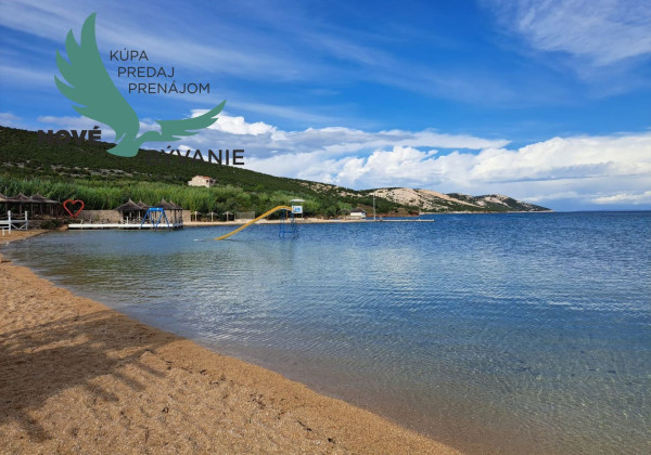 Predaj apartmán so záhradou, blízko pieskovej pláže, Chorvátsko - Pag