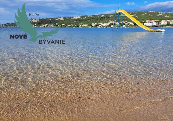 Predaj apartmán so záhradou, blízko pieskovej pláže, Chorvátsko - Pag