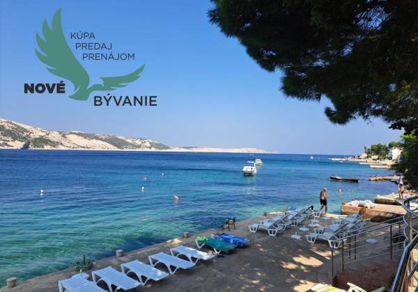 Predaj apartmán so záhradou, blízko pieskovej pláže, Chorvátsko - Pag