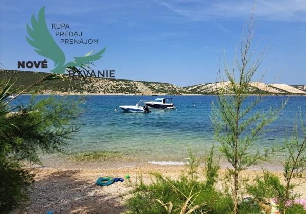 Predaj apartmán so záhradou, blízko pieskovej pláže, Chorvátsko - Pag