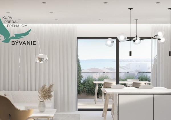 Novostavba apartmánu len 150m od mora s výhľadom na more na ostrove Vir - Jadro pláž