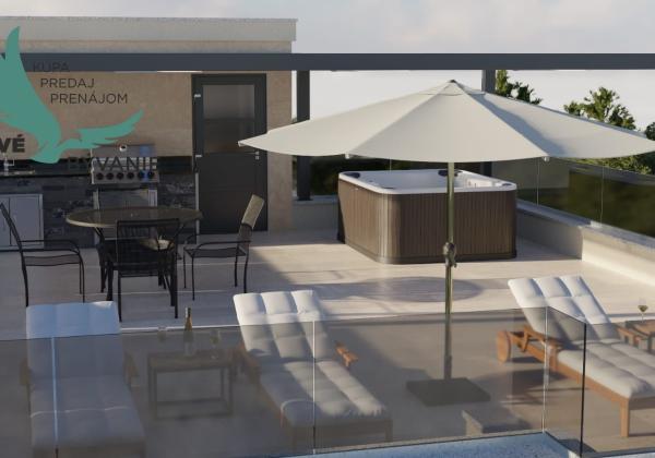 Chorvátsko Novostavba blízko mora s výhľadom na more