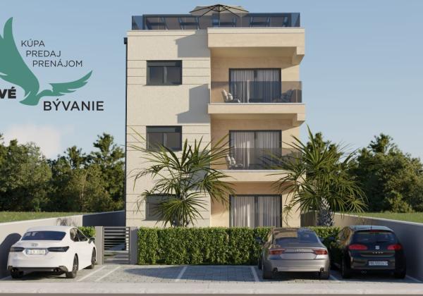 Chorvátsko Novostavba blízko mora s výhľadom na more