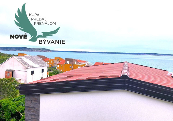 Chorvátsko - Exkluzívne dom 2x apartmán, 150m od mora a výhľadom na more
