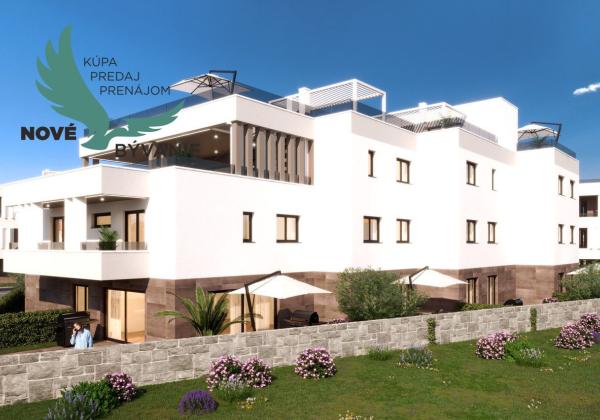 Novostavba apartmánu len 150m od mora s výhľadom na more vo vyhľadávanej lokalite v Chorvátsku v Zatone