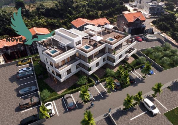 Novostavba apartmánu len 150m od mora s výhľadom na more vo vyhľadávanej lokalite v Chorvátsku v Zatone