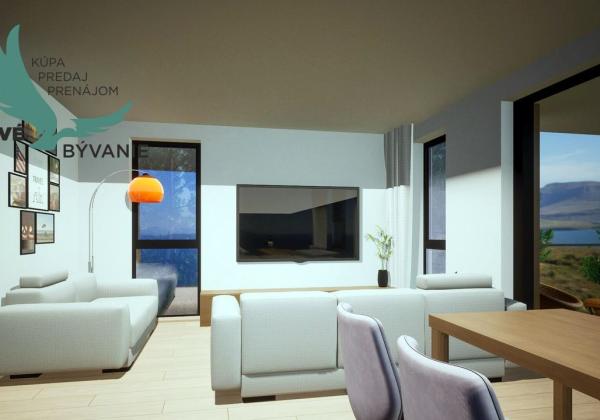 Luxusná novostavba v Chorvátsku na výbornom mieste s výhľadom na more na ostrove Pag- Povljana