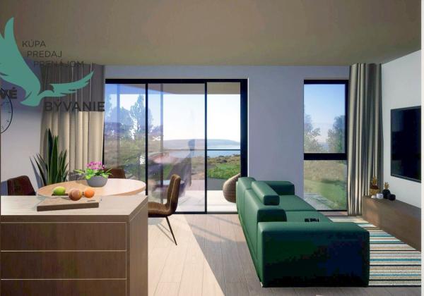 Luxusná novostavba v Chorvátsku na výbornom mieste s výhľadom na more na ostrove Pag- Povljana