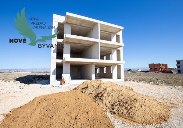 Luxusná novostavba v Chorvátsku na výbornom mieste s výhľadom na more na ostrove Pag- Povljana