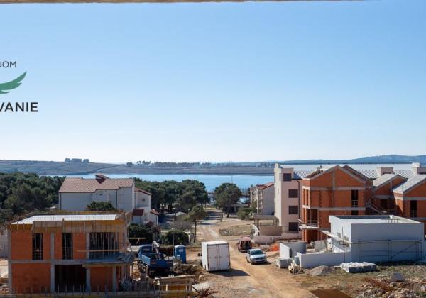 Luxusná novostavba v Chorvátsku na výbornom mieste s výhľadom na more na ostrove Pag- Povljana