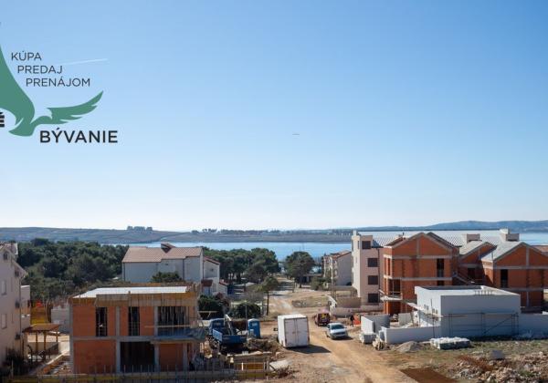 Luxusná novostavba v Chorvátsku na výbornom mieste s výhľadom na more na ostrove Pag- Povljana