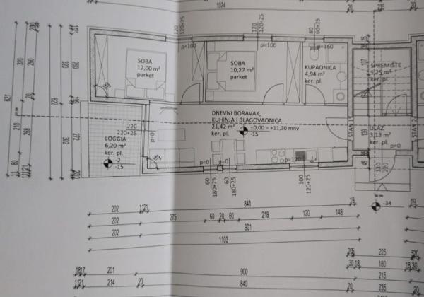 Novostavba apartmánu v centre ostrova Vir -Chorvátsko
