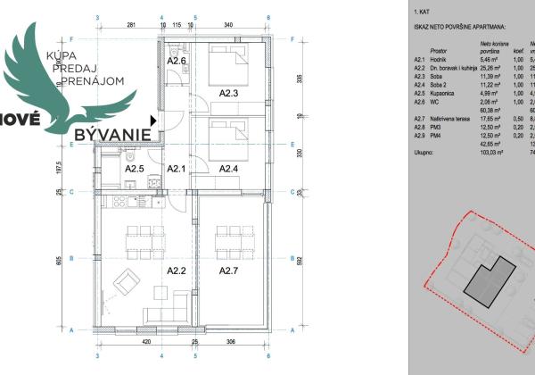 Na predaj novostavba apartmánu s výhľadom na more v Chorvátsku - Pag - Novalja