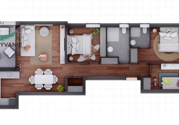 Novostavba strešného apartmánu vo výbornej lokalite 70 metrov od mora Sukošan-Chorvátsko