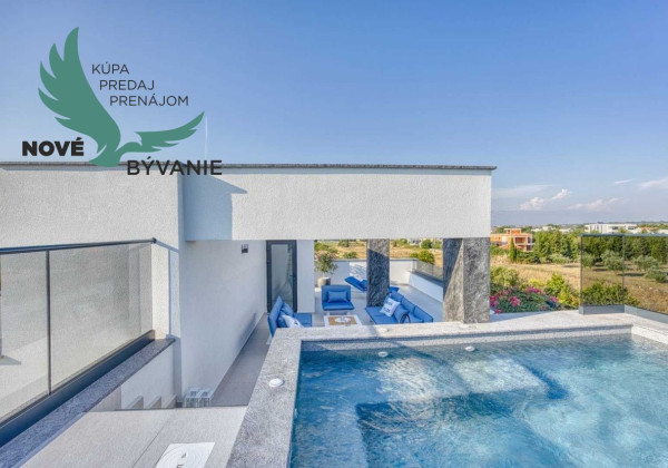 Na predaj luxusná vila s bazénom, výhľadom na more , kompletne zariadená - Zaton - Chorvátsko