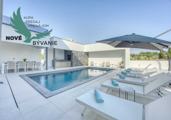 Na predaj luxusná vila s bazénom, výhľadom na more , kompletne zariadená - Zaton - Chorvátsko