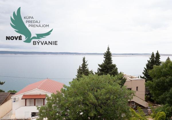 Apartmán s výhľadom na more len 50m od mora v Chorvátsku