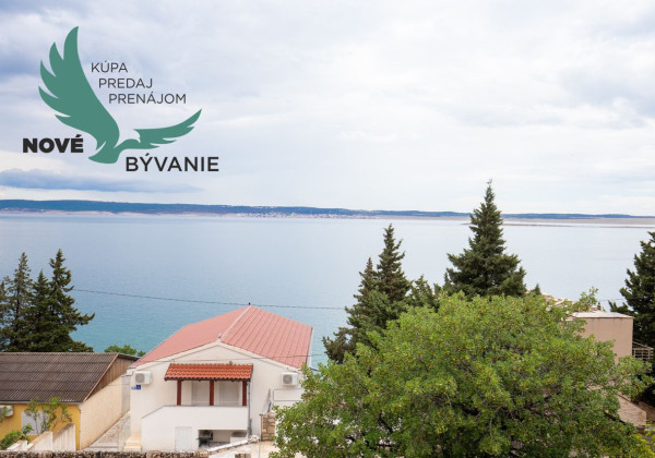 Apartmán s výhľadom na more len 50m od mora v Chorvátsku